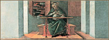 Св. Августин в келье. Пределла Алтаря Сан Марко. Боттичелли