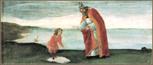 Видение Св. Августина. Пределла алтаря Св. Варнавы. Фрагмент. Ботичелли