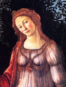 Весна. Фрагмент. Боттичелли. Ок. 1482. Галерея Уффици, Флоренция
